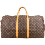 Louis Vuitton Monogram Canvas Keepall 60 Bandoulière Travel Bag