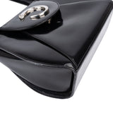 Cartier Black Patent Leather Panthère C Top Handle Shoulder Bag