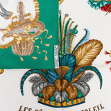 Hermès Les Fêtes du Roi Soleil Silk Carre 90 Scarf Tuch