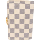 Louis Vuitton Monogram Damier Azur Canvas Clip Vertical Compact Wallet
