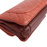 Chanel Quilted Lambskin Bicolor Diana Single Flap Crossbody Bag