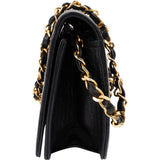 Chanel Quilted Lambskin Small 24K Gold Single Flap Shoulder Bag