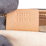 Gucci Perforated Leather Canvas Soho GG Tote Handbag