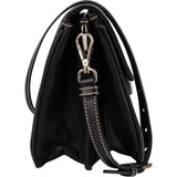 Prada Leather Contrast Stitch Flap Crossbody Bag