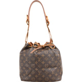 Louis Vuitton Monogram Canvas Sac Noé Petit Shoulder Bag