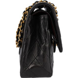 Chanel Quilted Lambskin 24K Gold Medium Double Flap Shoulder Bag