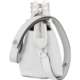 Fendi Leather Pearl Embellished By The Way Boston Handbag