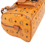 MCM Monogram Visetos Boston Pocket Handbag