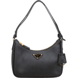 Prada Saffiano Leather Triangle Re-Edition 2005 Shoulder Bag