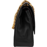 Chanel Quilted Lambskin 24K Gold Double Flap Shoulder Bag