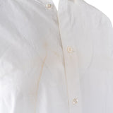 Gucci White Wool Floral Embroidered Collar Shirt (IT44 / 17,5)