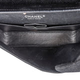 Chanel Quilted Caviar Leather Palladium Medium Double Flap Shoulder Bag
