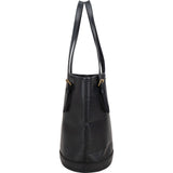 Louis Vuitton Noir Epi Leather Bucket PM Shoulder Bag