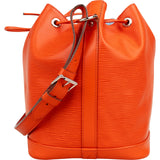 Louis Vuitton Orange Epi Leather NM Sac Noé Petit Shoulder Bag