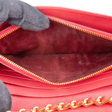 Prada Pink Saffiano Leather Wallet On Chain Crossbody Bag - vintageandkickz