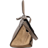 Céline Drummed Suede Leather Trapeze Handbag
