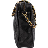 Chanel Quilted Lambskin Tassel Camera Crossbody Bag