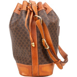 Celine Macadam Canvas Drawstring Bucket Shoulder Bag - vintageandkickz