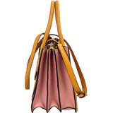 Miu Miu Bicolor Madras Leather Top Handle Handbag