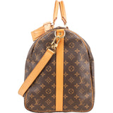 Louis Vuitton Monogram Canvas Keepall 55 Bandoulière Travel Bag