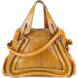 Chloé Python Leather Paraty Shoulder Bag