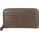 Bottega Veneta Intrecciato Leather Zip Around Wallet