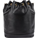 Louis Vuitton Noir Epi Leather Sac Noé Grande Shoulder Bag