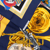 Hermès New Orleans Creole Jazz Silk Carre 90 Scarf Tuch