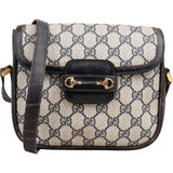 Gucci Monogram GG Supreme Horsebit Crossbody Bag