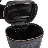 Chanel Caviar Leather CC Vanity Case Handbag