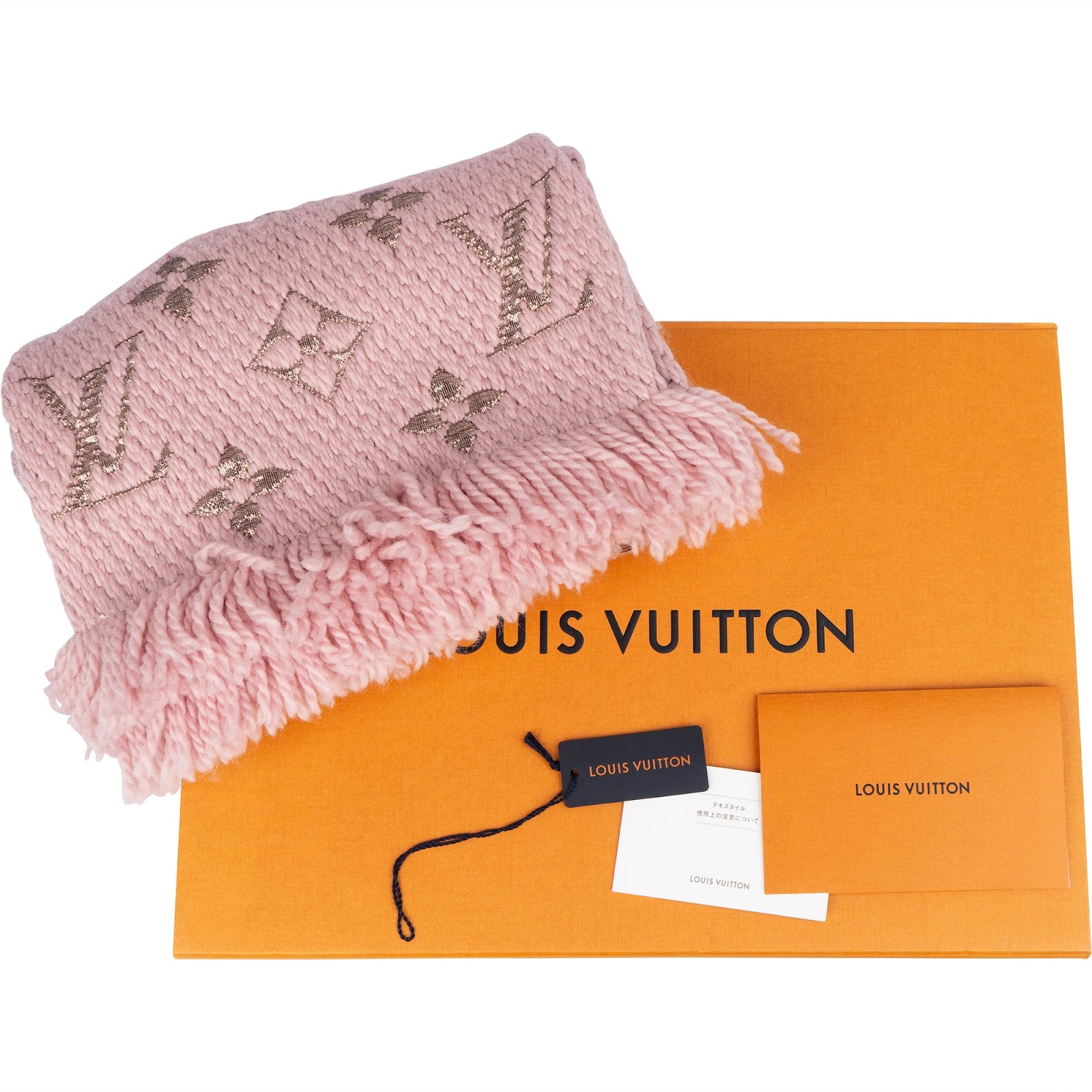 [🔄️B06 / F36] Louis Vuitton Wool Monogram Logomania Shine Schal Scarf - vintageandkickz
