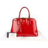 Prada Vernice Saffiano Leather Promenade Handbag