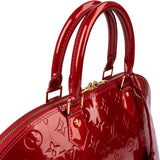 Louis Vuitton Monogram Red Vernis Leather Alma GM Handbag