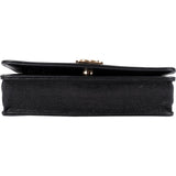 Chanel Quilted Caviar Leather Small Boy Wallet On Chain Crossbody Bag