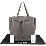 Celine Grained Calfskin Cabas Phantom Large Shopper Drawstring Shoulder Bag