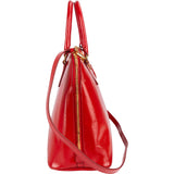 Prada Patent Saffiano Vernice Promenade Handbag