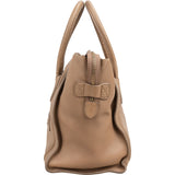 Céline Brown Leather Luggage Tote Handbag