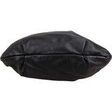 Prada Black Soft Calfskin Gathered Belt Hobo Handbag