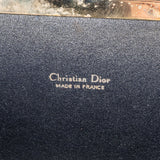 Christian Dior Oblique Trotter Monogram Canvas Kiss Lock Clutch