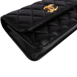 Chanel Quilted Lambskin Single Flap Adjustable Crossbody Bag