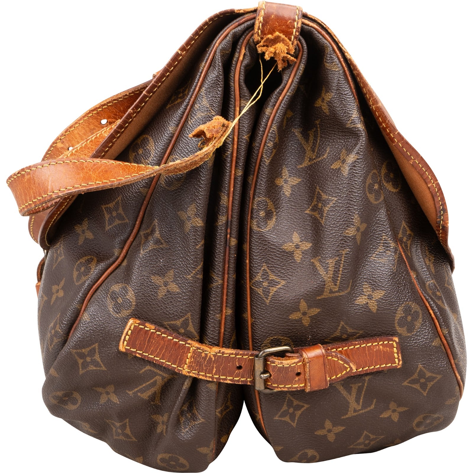 [🔄️B09 / F26] Louis Vuitton Monogram Canvas Saumur 30 Crossbody Bag - vintageandkickz