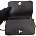 [🔄️B14 / F15] Chanel Quilted Lambskin Medium Double Flap Crossbody Bag - vintageandkickz
