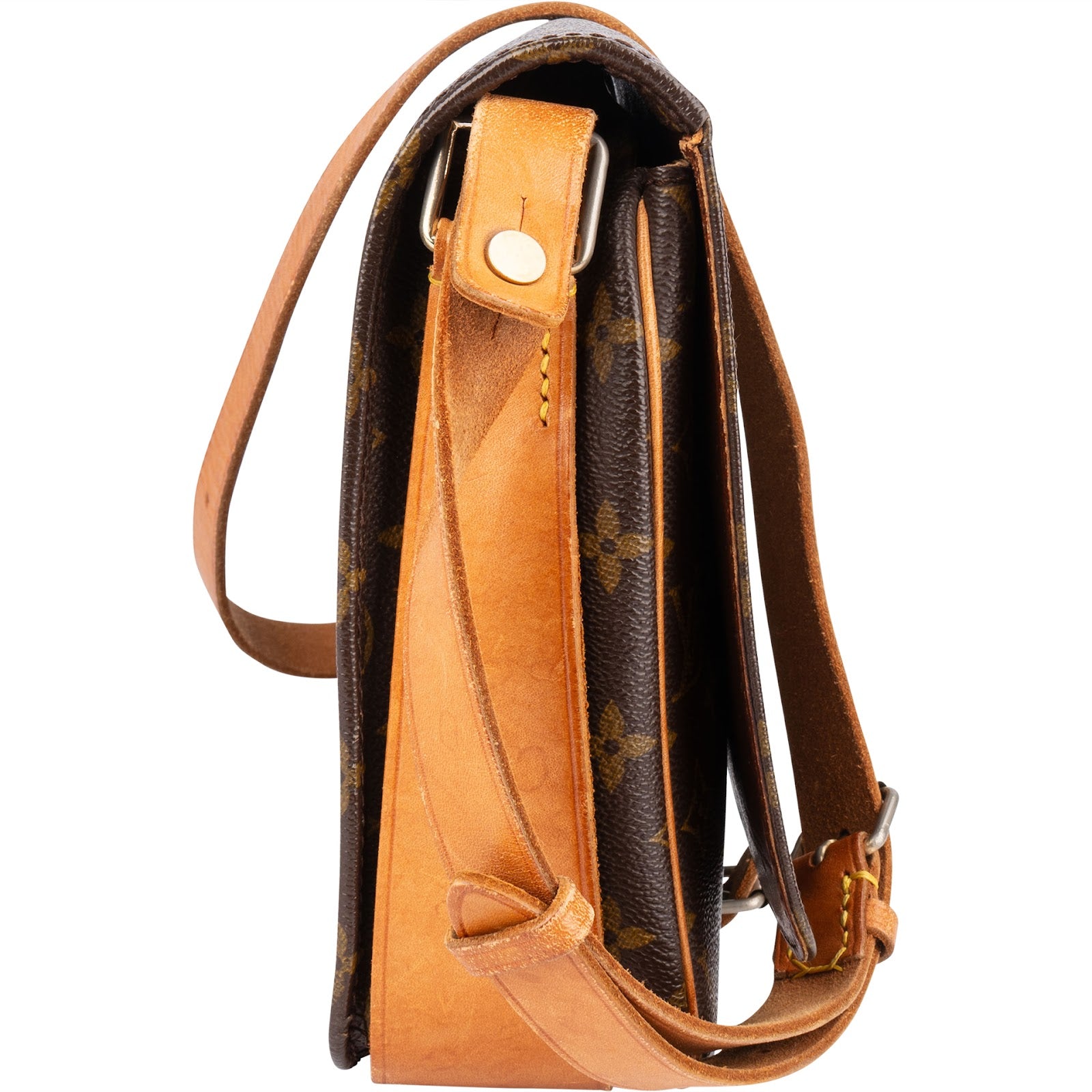 Louis Vuitton Monogram Canvas Cartouchière GM Crossbody Bag - vintageandkickz
