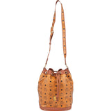 MCM Monogram Visetos Drawstring Bucket Crossbody Bag