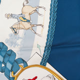 Hermès Les Allures du Cheval Silk 90 Scarf Tuch