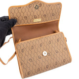Christian Dior Vintage Honeycomb Monogram Canvas Flap Crossbody Bag