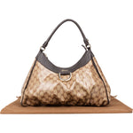 [🔄️B13 / F12] Gucci Monogram Crystal GG Canvas Abbey D-Ring Hobo Shoulder Bag - vintageandkickz