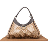 [🔄️B13 / F12] Gucci Monogram Crystal GG Canvas Abbey D-Ring Hobo Shoulder Bag - vintageandkickz