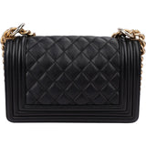 Chanel Quilted Calfskin Small Boy Single Flap Crossbody Bag