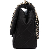 Chanel Quilted Satin Mini Rectangular Single Flap Crossbody Bag